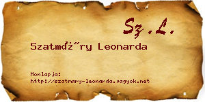 Szatmáry Leonarda névjegykártya
